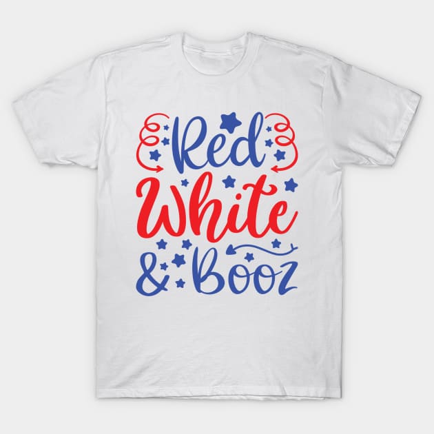 Red White And Booz T-Shirt by hallyupunch